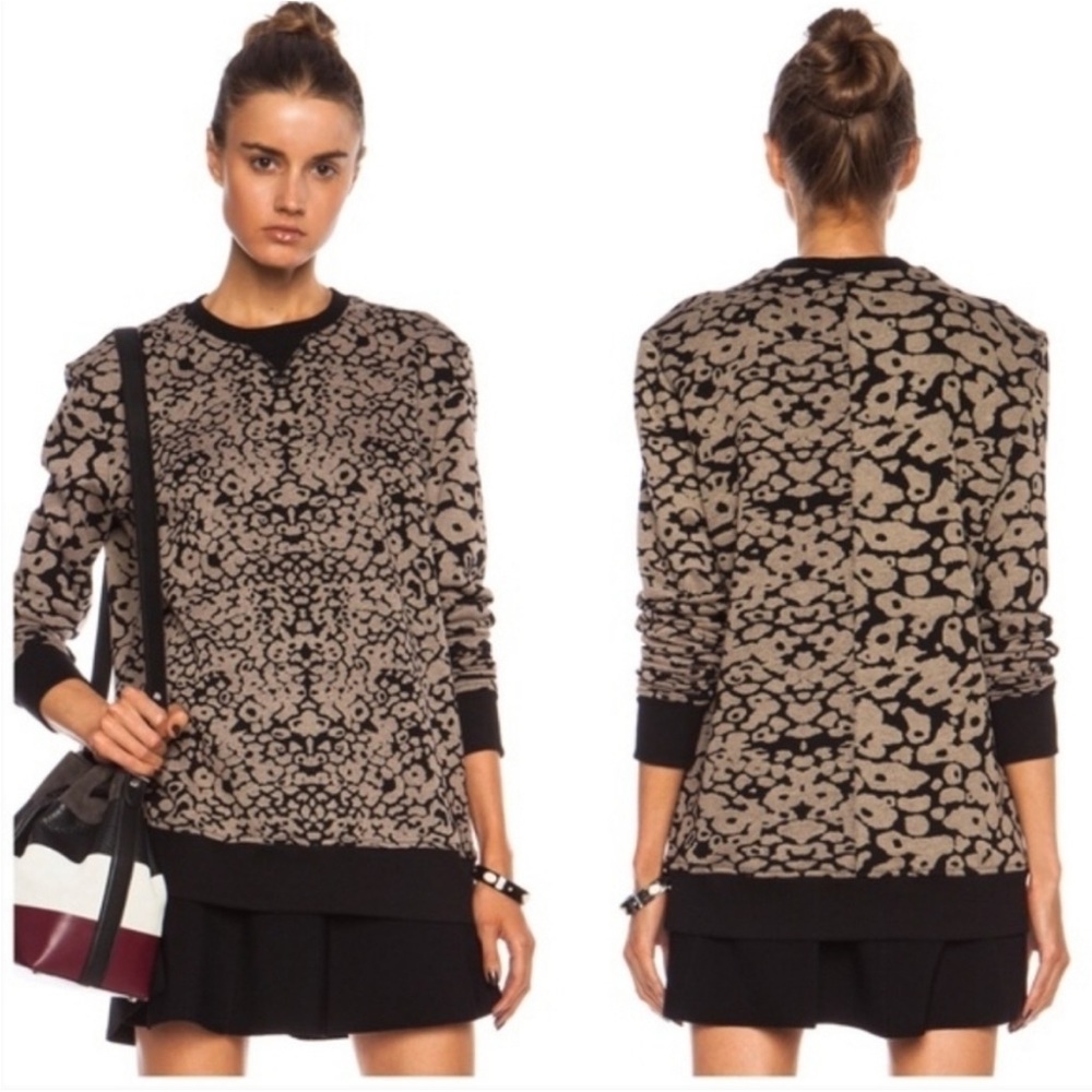 rag & bone Amoeba Print Crewneck Pullover Sweatshirt Medium Like New